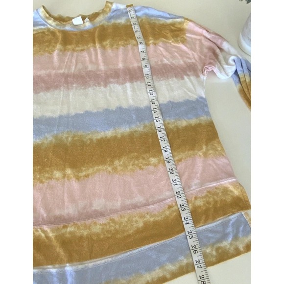 BP Shirt Womens XL Multicolor Striped Long Sleeve Tunic Top Soft Knit Boho - Picture 5 of 8